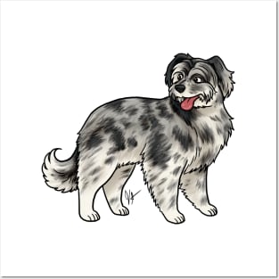 Dog -  Pyrenean Shepherd - Merle Posters and Art